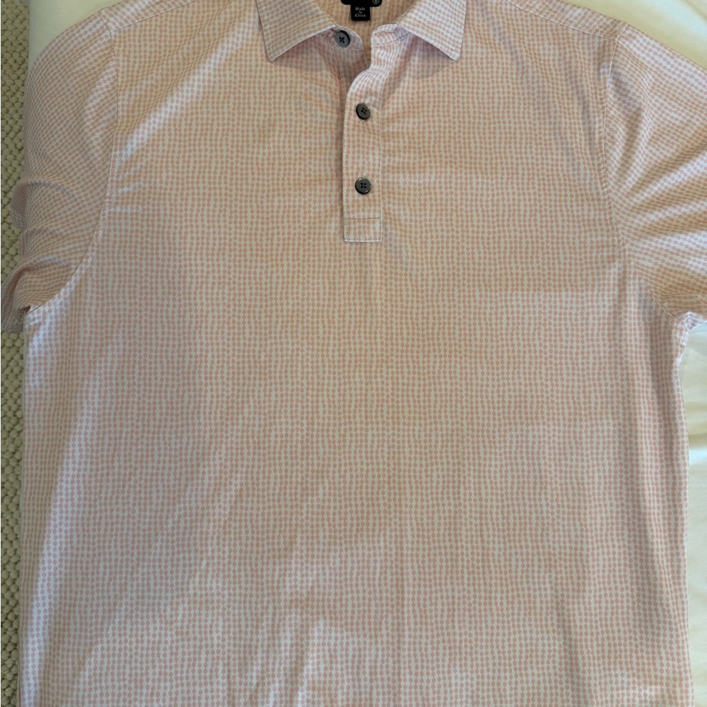 FootJoy Light Pink Patterned Polo
